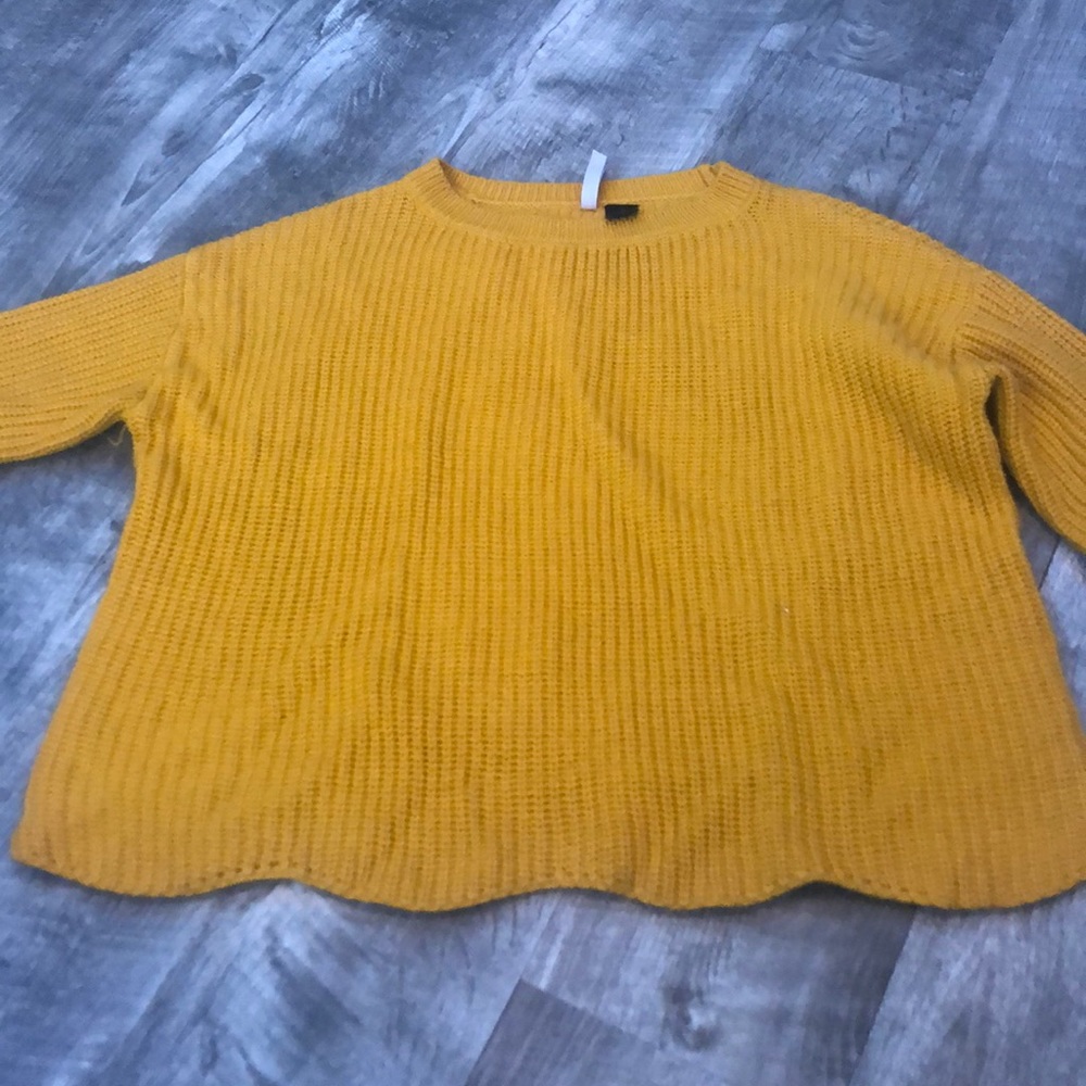 yellow sweater
